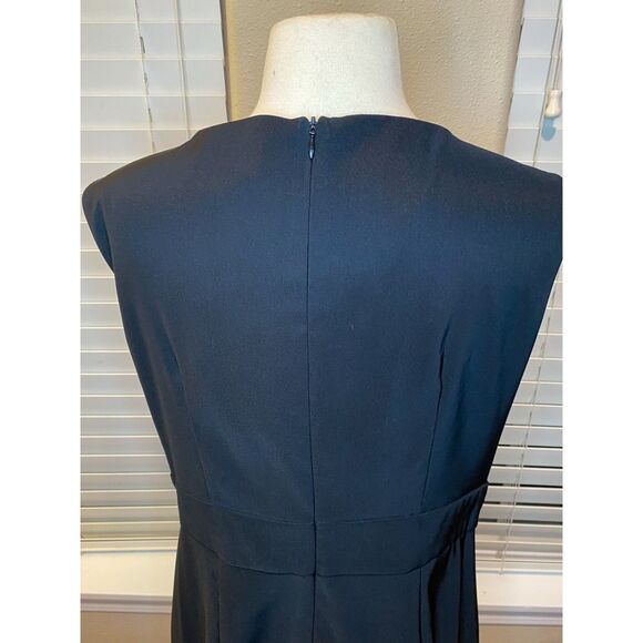 Connected Apparel Black Sleeveless Dress Size 14 - Picture 5 of 10